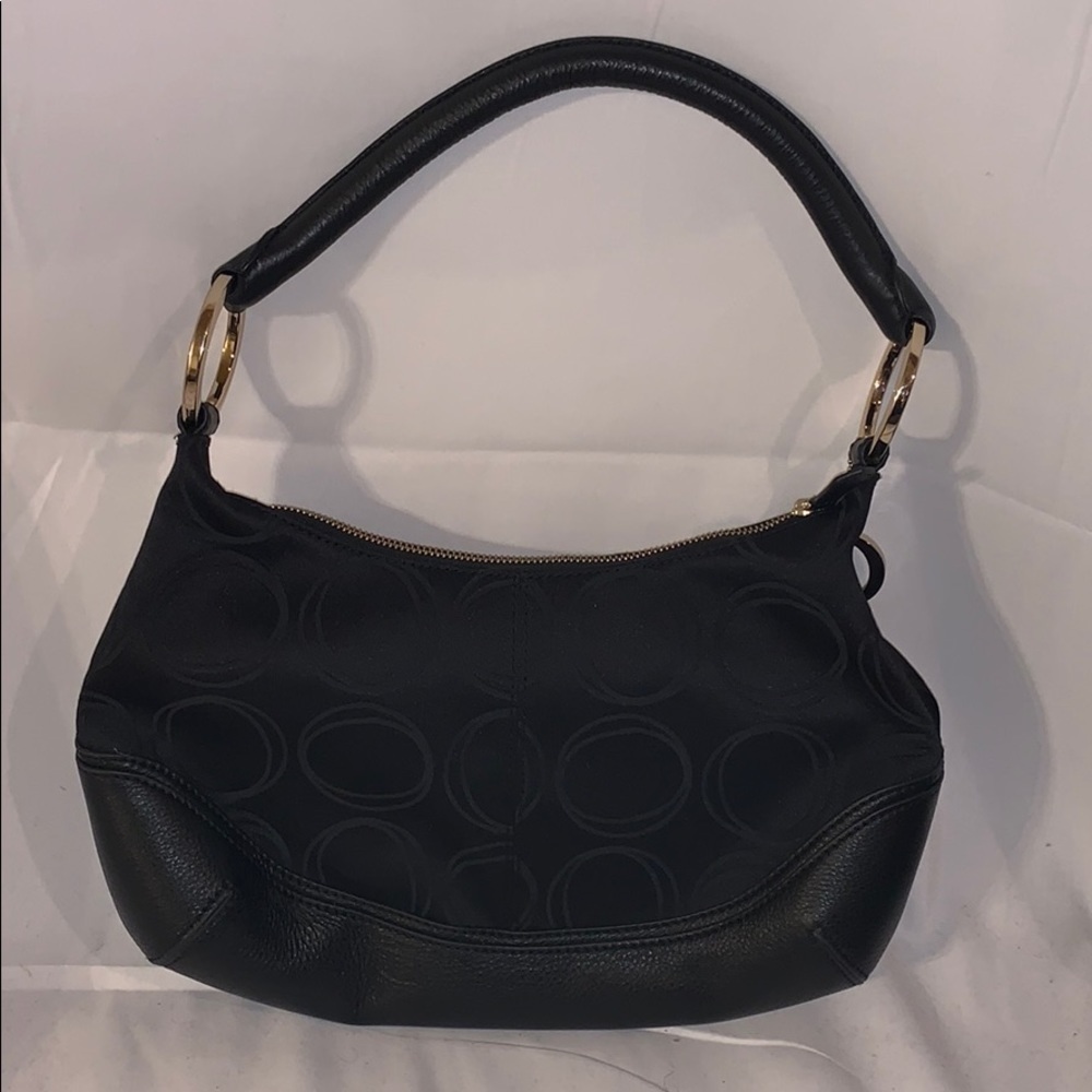Oroton black leather bag